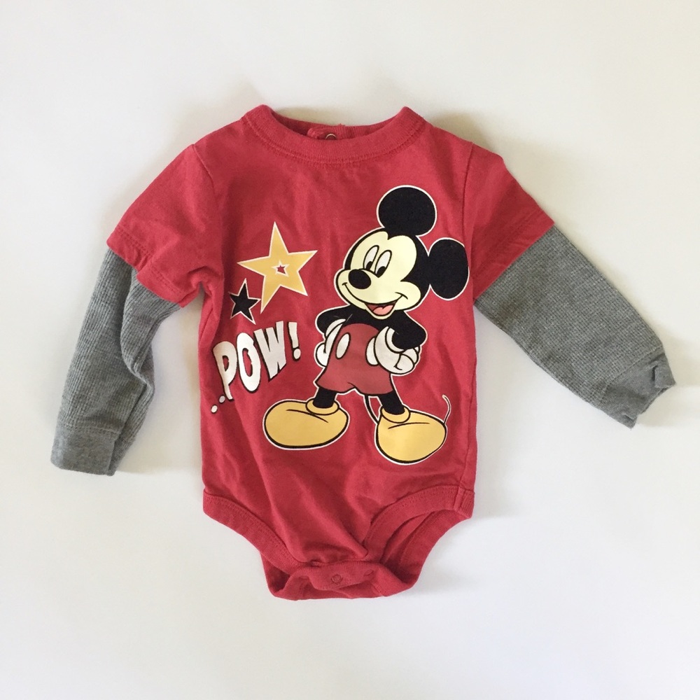Disney Mickey Mouse Long Sleeve Onesie